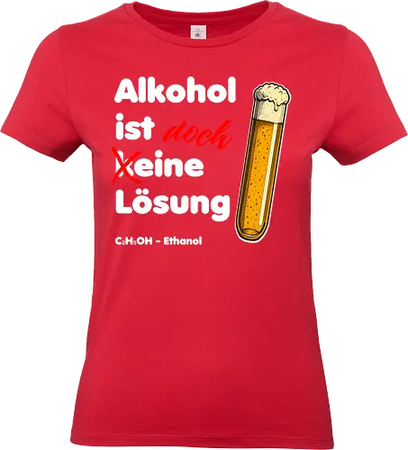 Alkohol ist eine Lösung (weisse-Schrift)