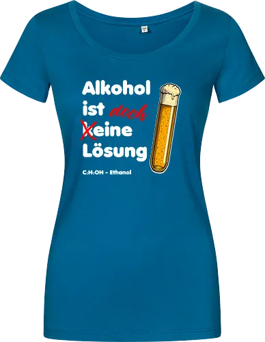 Alkohol ist eine Lösung (weisse-Schrift)