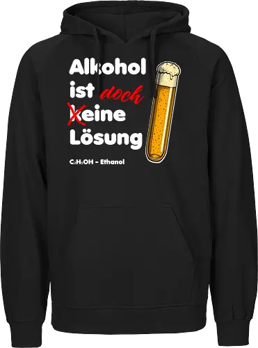 Alkohol ist eine Lösung (weisse-Schrift)