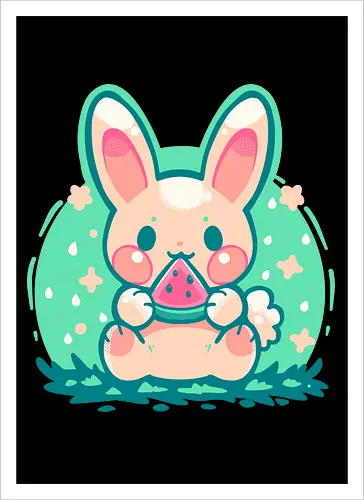 Summer Watermelon Bunny