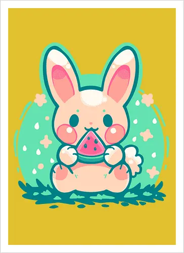 Summer Watermelon Bunny