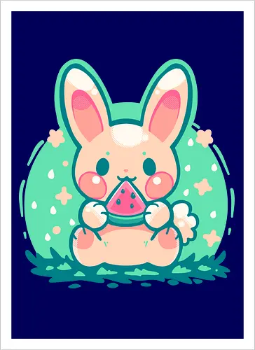 Summer Watermelon Bunny