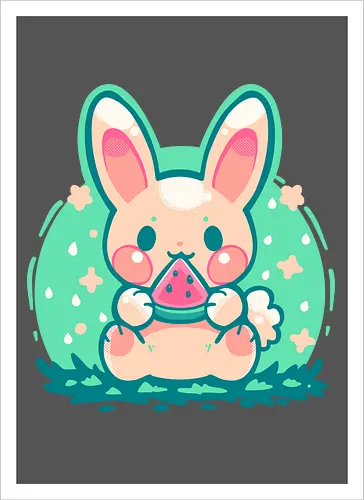 Summer Watermelon Bunny