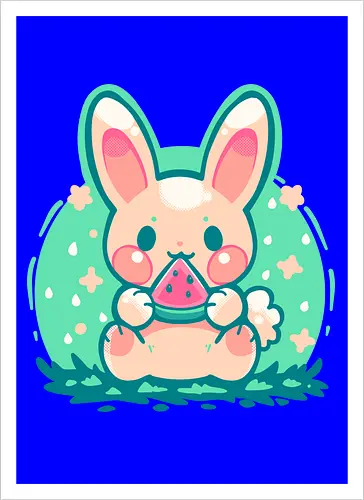 Summer Watermelon Bunny