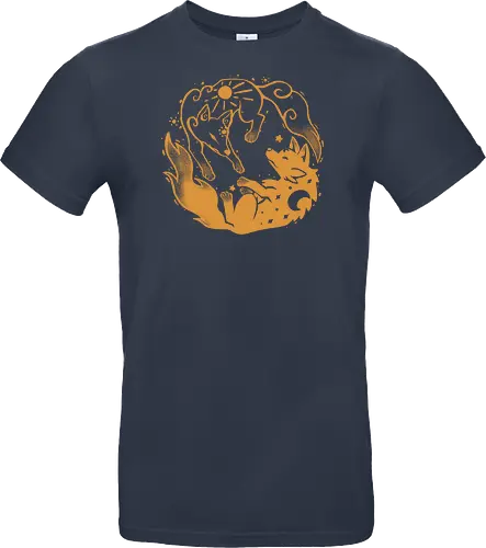 Sun and Moon Golden Wolves
