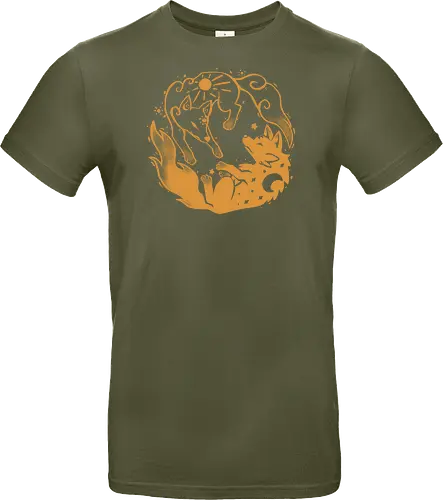 Sun and Moon Golden Wolves