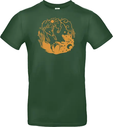 Sun and Moon Golden Wolves
