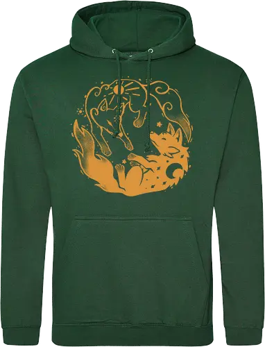 Sun and Moon Golden Wolves