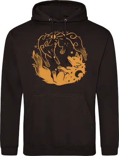 Sun and Moon Golden Wolves