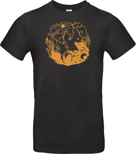 Sun and Moon Golden Wolves
