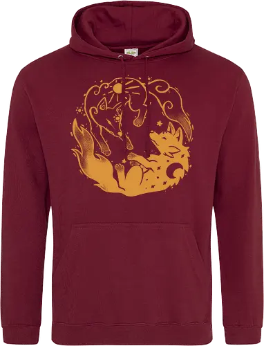 Sun and Moon Golden Wolves