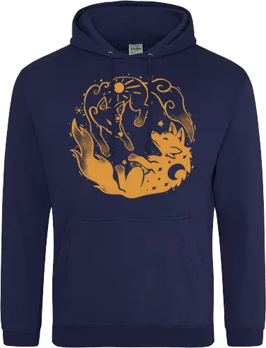 Sun and Moon Golden Wolves