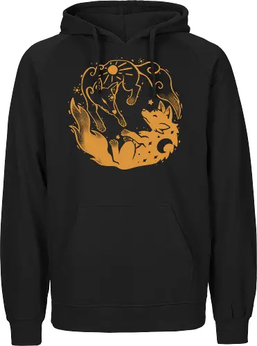 Sun and Moon Golden Wolves