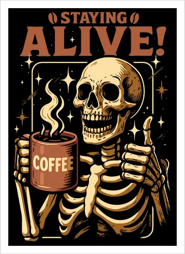 Am Leben bleiben - Lustiger Kaffee