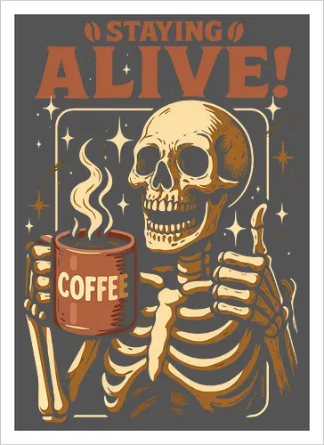 Am Leben bleiben - Lustiger Kaffee