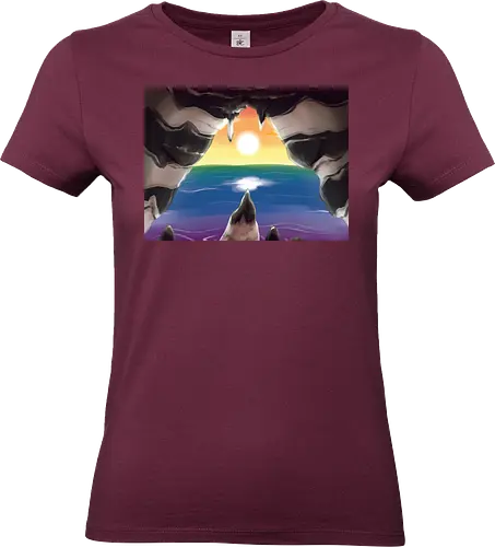 Ally Pride Landschaft - ally, pride, landschaft, subtle pride, straight ally - Standard T-Shirt (Women)