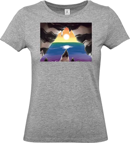 Ally Pride Landschaft - ally, pride, landschaft, subtle pride, straight ally - Standard T-Shirt (Women)