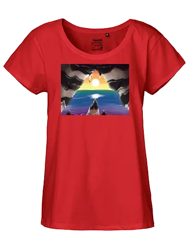 Ally Pride Landschaft - ally, pride, landschaft, subtle pride, straight ally - Fairtrade Girl Shirt