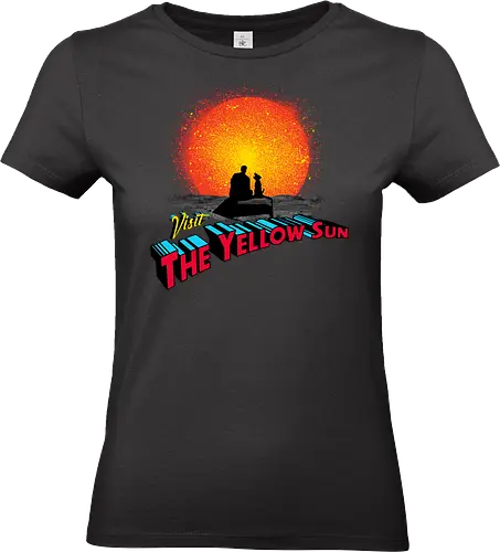 Visit The Yellow Sun - superman, superdog, super dog, super man, super, hero, clark kent, david corenswet, kal el, symbol, superheroes, original superhero, yellow sun, dog - Standard T-Shirt (Women)