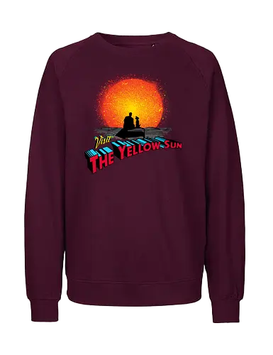 Visit The Yellow Sun - superman, superdog, super dog, super man, super, hero, clark kent, david corenswet, kal el, symbol, superheroes, original superhero, yellow sun, dog - Fairtrade Sweatshirt