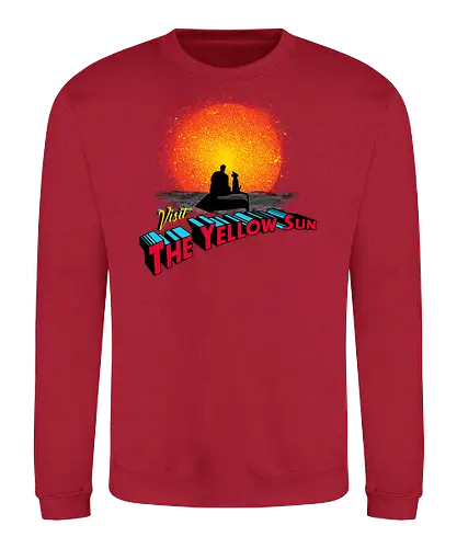 Visit The Yellow Sun - superman, superdog, super dog, super man, super, hero, clark kent, david corenswet, kal el, symbol, superheroes, original superhero, yellow sun, dog - Sweatshirt