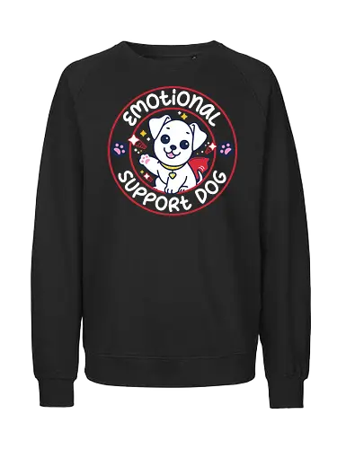 Superdog - Superdog, superman, super dog, superhero, dogs, emotional support animal, emotional support dog - Fairtrade Sweatshirt