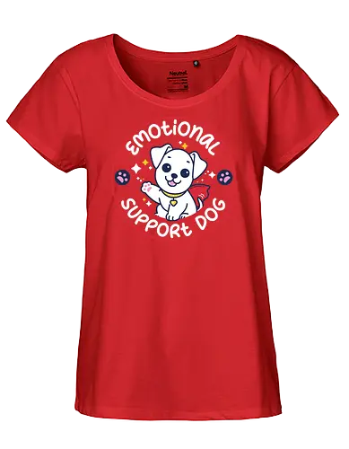 Superdog - Superdog, superman, super dog, superhero, dogs, emotional support animal, emotional support dog - Fairtrade Girl Shirt