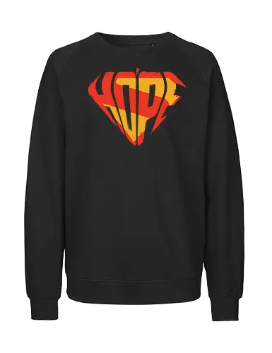 Hope - hope, superman, super hero, super man, comics - Fairtrade Sweatshirt