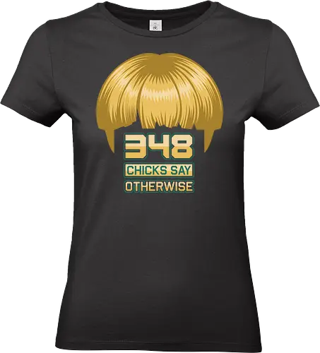 Guy Gardner 348 Chicks Say Otherwise - nathan fillion, guy, bowl cut, bowl haircut 348 chicks, funny, nathan, fillion, sci fi, comic, comics, superhero, superheroes, bowl head, bowl haircut - Standard T-Shirt (Women)