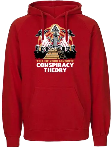 Believe in Conspiracy - memes, internet, aliens, creepy, politics, lizard people, Illuminati, aliens, shadow government, conspiracy, theory, Extraterrestrial, Pyramid, Egyptian, Egypt - Fairtrade Hoodie