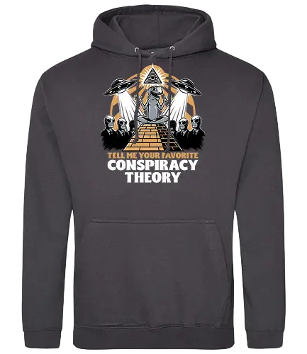 Believe in Conspiracy - memes, internet, aliens, creepy, politics, lizard people, Illuminati, aliens, shadow government, conspiracy, theory, Extraterrestrial, Pyramid, Egyptian, Egypt - Standard Hoodie