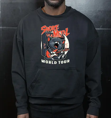 Sleep Rock and Roll Cat