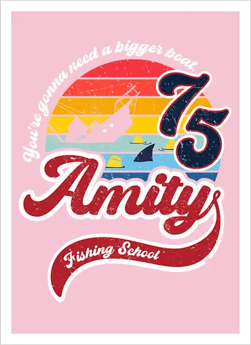 Amity island fishing school
