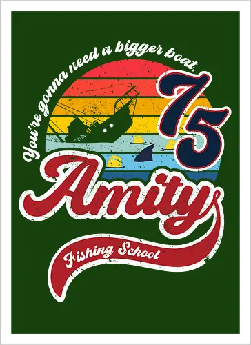 Amity island fishing school