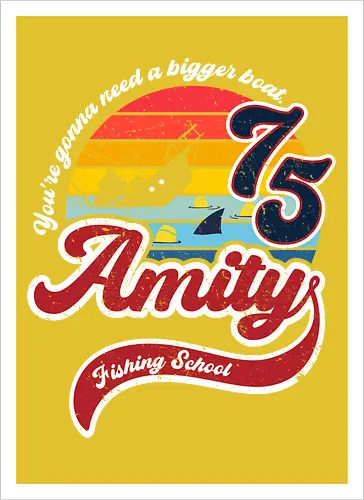 Amity island fishing school