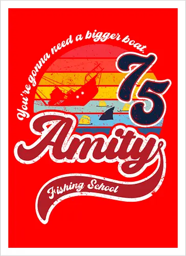 Amity island fishing school