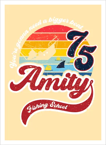 Amity island fishing school