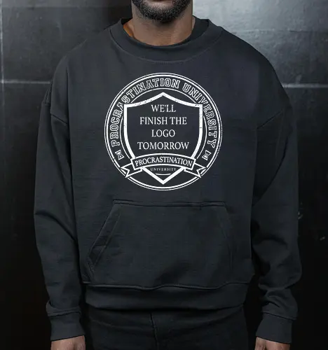 Procrastination university logo