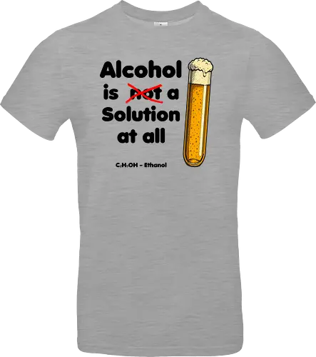 Alkohol is (not) a solution (black-letters)