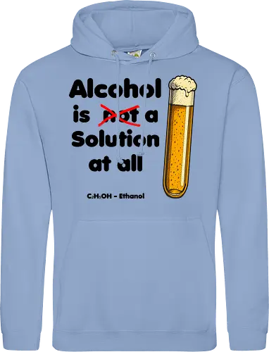 Alkohol is (not) a solution (black-letters)