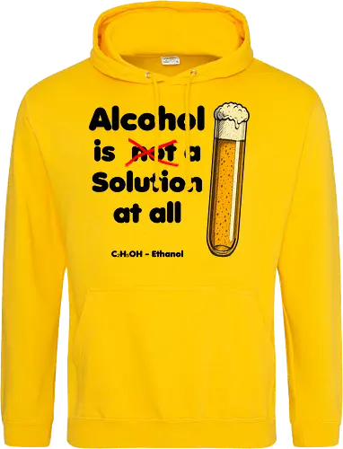 Alkohol is (not) a solution (black-letters)
