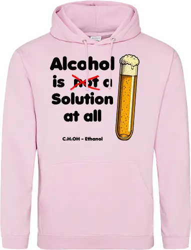 Alkohol is (not) a solution (black-letters)