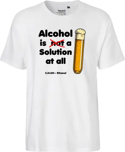 Alkohol is (not) a solution (black-letters)