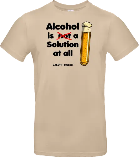 Alkohol is (not) a solution (black-letters)