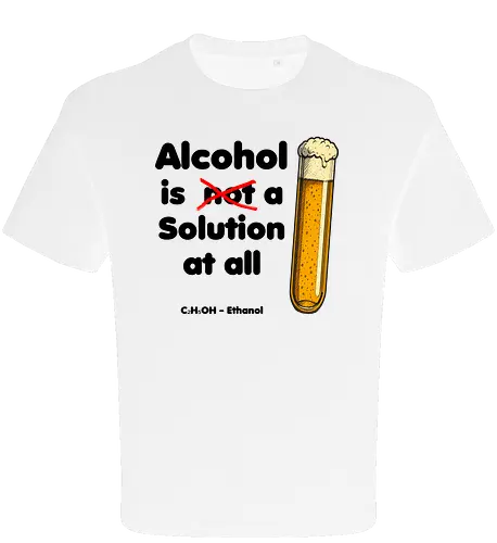 Alkohol is (not) a solution (black-letters)