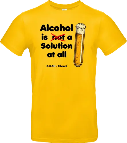 Alkohol is (not) a solution (black-letters)
