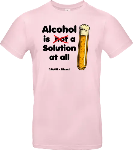 Alkohol is (not) a solution (black-letters)