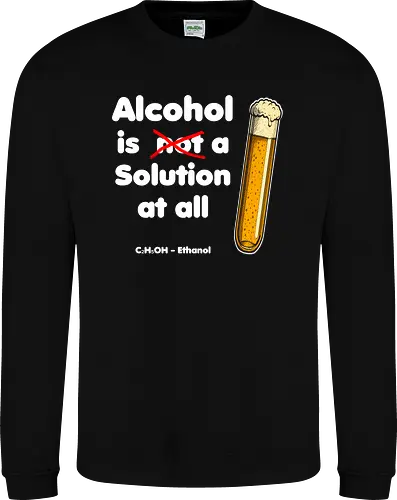 Alkohol is (not) a solution (white-letters)