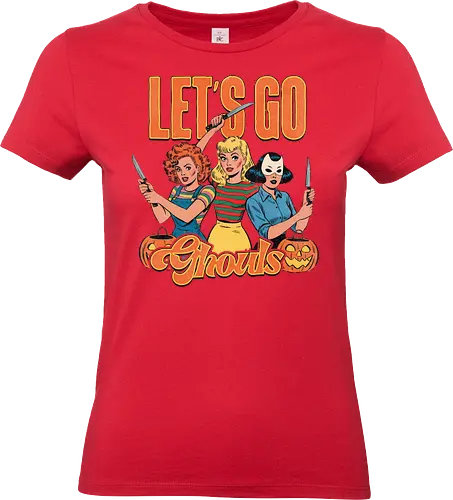 Let's go ghouls - Let's go ghouls, halloween, pumpkin, macabre, scare - Standard T-Shirt (Women)