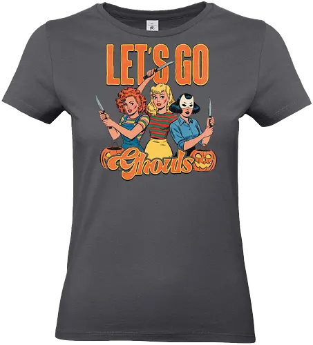 Let's go ghouls - Let's go ghouls, halloween, pumpkin, macabre, scare - Standard T-Shirt (Women)